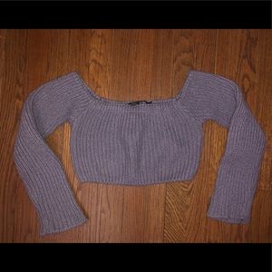“Tic toc” crop sweater size medium